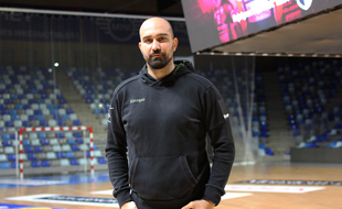 Igor Anic, capitaine du Cesson Rennes Métropole Handball, ici dans la Glaz Arena en novembre 2020.