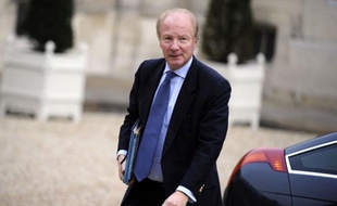 Le ministre de l'Intérieur et de l'Immigration Brice Hortefeux à l'Elysée, le 17 novembre 2010