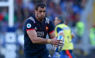 Le deuxième ligne du XV de France Yoann Maestri contre l'Italie, le 11 mars 2017 à Rome.