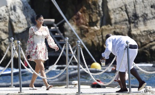 Kylie Jenner en vacances à Antibes.