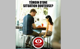 Affiche d'Ecpat contre l'exploitation sexuelle des enfants dans les voyages et le tourisme.