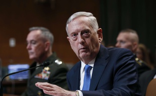 Le secrétaire américain à la Défense Jim Mattis à Washington, le 22 mars 2017.