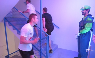La Tower Run de Nantes dans les escaliers de la Tour Bretagne