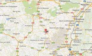 Google map d'Epinal.