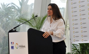 Aurélie Filipetti au Midem de Cannes en février 2014