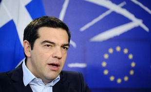 Le Premier ministre grec Alexis Tsipras, le 13 mars 2015 à Bruxelles