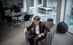 Le patron du PS, au siège d'Ivry, Olivier Faure. (archives)