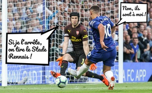 Qui d'Eden Hazard ou de Petr Cech affrontera le Stade Rennais en 16e de finale de Ligue Europa ?