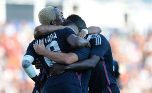 Les joueurs lyonnais ont déroulé contre Mlada Boleslav le 31 juillet 2014.