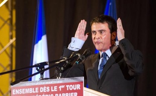 Le Premier ministre Manuel Valls à Audincourt le 27 janvier 2015