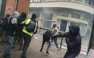 Des incidents lors de l'acte 11 du mouvement des manifestation des « gilets jaunes », le 26 janvier 2019 à Toulouse.
