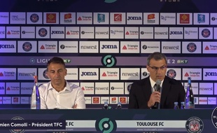 Olivier Sadran et Damien Comolli, l'ancien et le nouveau président du TFC.
