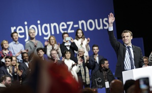 Emmanuel Macron en meeting à Lille le 14 janvier 2017