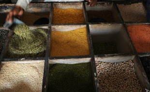 Une épicerie indienne à Allahabad, le 23 septembre 2009
