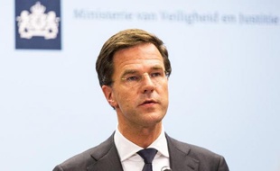 Le Premier ministre des Pays-Bas Mark Rutte le 21 juillet 2014 à La Haye