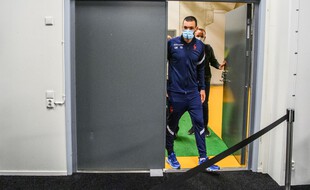 Hugo Lloris, en septembre 2020 à la sortie d'une conférence de presse.