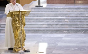 Le Pape François à Rome le 21 mars 2014.