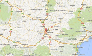Googlemap de Toulouse.