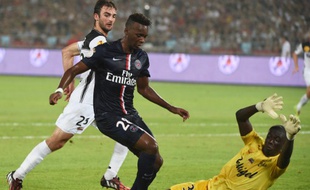 Le Parisien Jean-Christophe Bahebeck lors du Trophée des champions remporté contre Guingamp (2-0), le 2 août 2014 à Pékin.