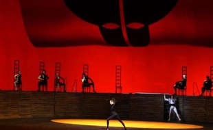 Photo extraite d'une vidéo AFP montrant des danseurs du Bolchoï lors de la répétition d'un spectacle de charité au profit de l'Ecole chorégraphique de Kiev donné au théâtre du Bolchoï dimanche 7 décembre à Moscou