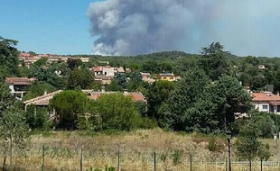 Le feu de forêt s'est déclenché sur la commune de Correns.