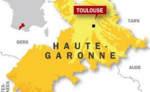 Carte de localisation de Toulouse.