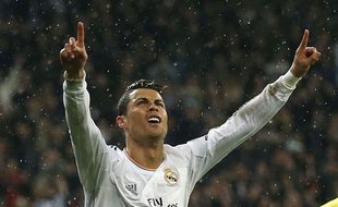 Cristiano Ronaldo, auteur d'un but contre le Borussia Dortmund le 2 avril 2014.