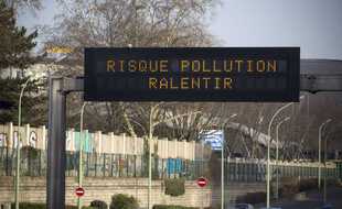Illustration d'un pic de pollution atmosphérique.