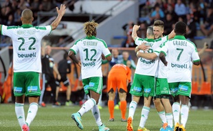 Les Verts n'ont pas encore eu l'occasion d'exulter en Coupe d'Europe cette saison. AFP PHOTO/FRED TANNEAU
