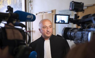 Erick Campana, l'avocat de Camille Abboche, l'ancien secrétaire général adjoint de la CFTC à la Société nationale Corse Méditerranée, à l'ouverture du procès à Marseille le 10 juin 2015