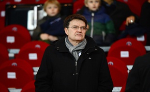 Patrick Montel, dans les tribunes du Parc des Princes en 2013.