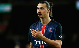 L'attaquant du PSG Zlatan Ibrahimovic contre Reims, le 20 février 2016 au Parc des Princes.