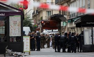 Fausse alerte à la bombe dans le 1er arrondissement de Paris, quartier Etienne-Marcel, le 17 septembre 2016.