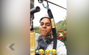 Tout ne se passe pas comme prévu sur cette tyrolienne - Le rewind