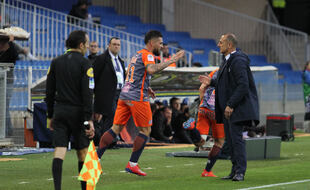 Montpellier / Guingamp : Andy Delort et Michel Der Zakarian.