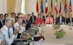 Réunion le 6 juillet 2015 à Vienne des chefs de la diplomatie des grandes puissances pour négocier un accord sur le nucléaire iranien