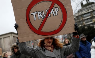 Une manifestation anti-Trump à Paris le 4 février 2017.