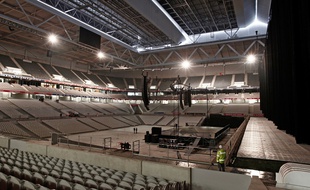 Le stade Pierre-Mauroy en configuration boite a spectacle Arena.