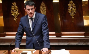 Le Premier ministre Manuel Valls le 5 février 2016 à l'Assemblée nationale à Paris