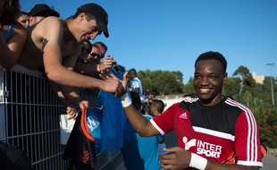 Steve Mandanda, danda en août 2015 à la Commanderie à Marseille, en août 2014.