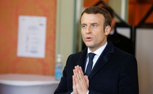 Emmanuel Macron le 15 mars 2020 au Touquet.