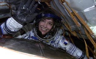 Claudie Haigneré lors d'un de ses voyages en orbite.