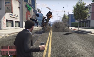 Des Samsung transformés en grenade dans un «mod» de «GTA 5».