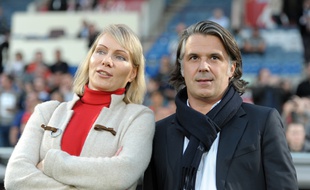 Vincent Labrune et Margarita Louis-Dreyfus à Bordeaux en avril 2015