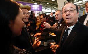 François Hollande au Salon de l’agriculture, le 25 février 2017.