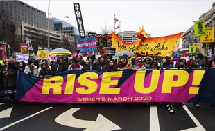 Lors de la "Marche des fammes" 2020, à Washington, le 18 janvier.