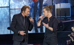 Johnny Hallyday et Julien Doré sur TF1