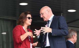 Roxana Maracineanu et Bernard Laporte.