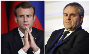 Le président de la République Emmanuel Macron répond aux critiques du président de la région Hauts-de-France Xavier Bertrand. (Photomontage)
