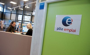 Un bureau du Pôle emploi à Bordeaux.